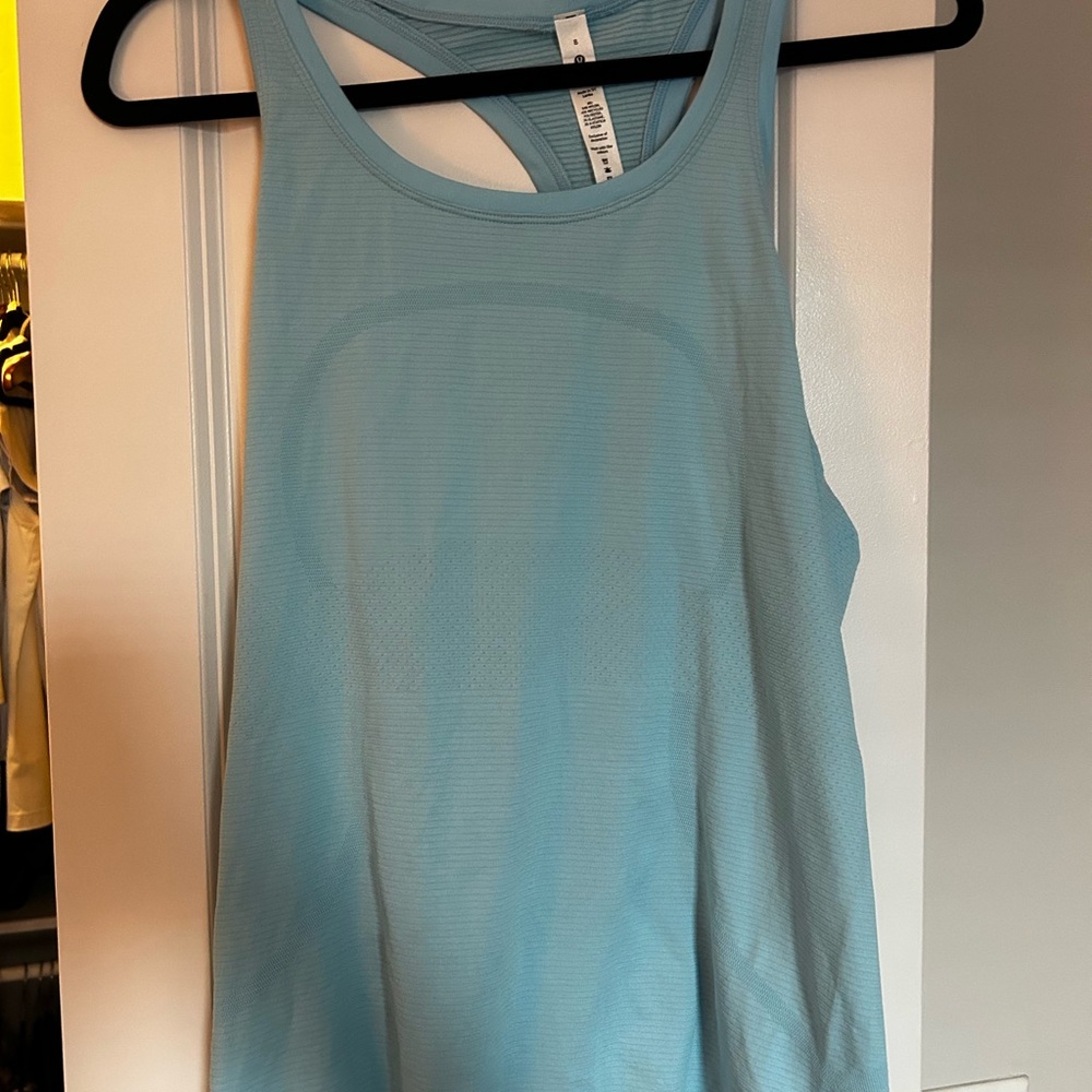 Lululemon Women's light Blue Tank Top